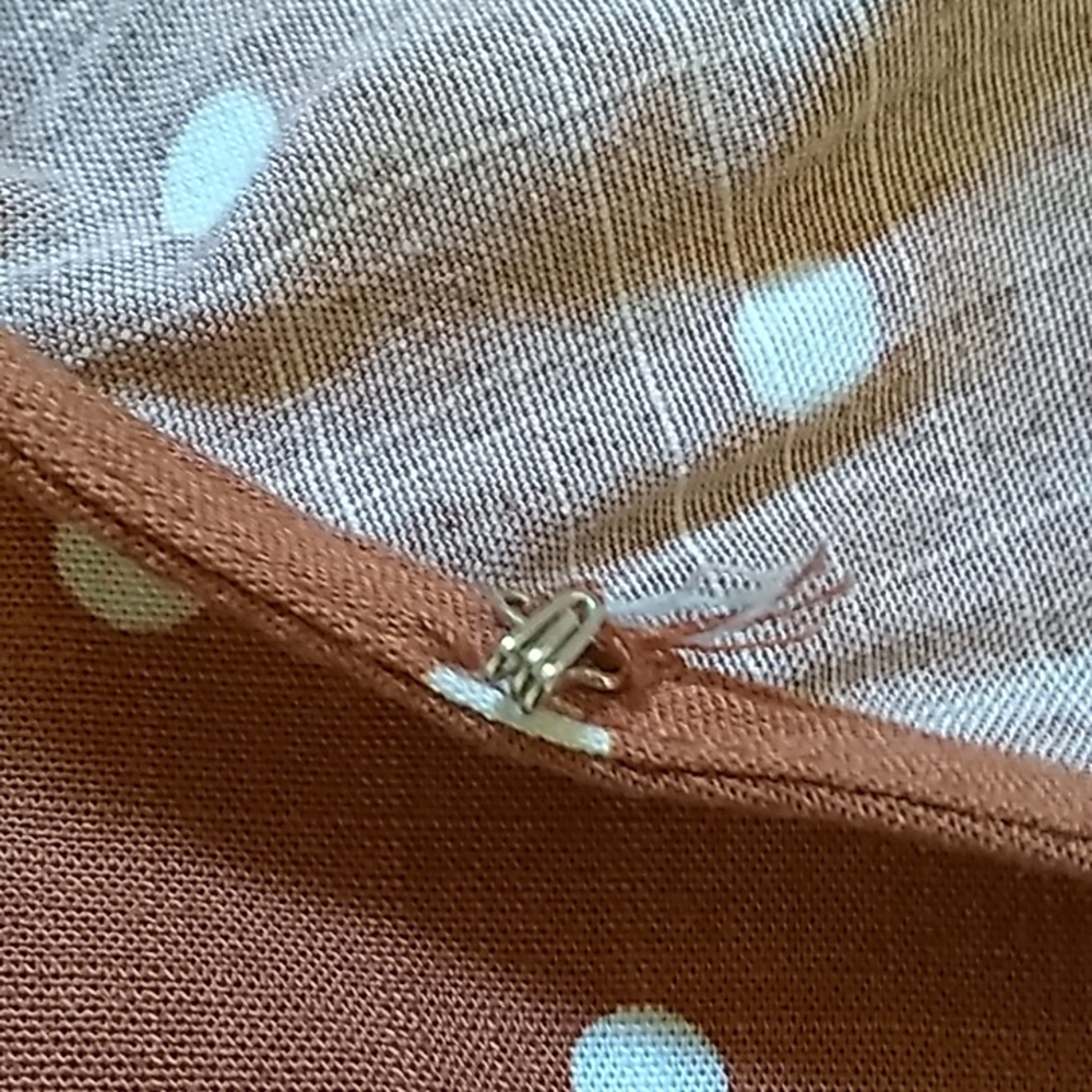 Aeropostale tie on long sleeve cropped blouse. - Picture 7 of 11